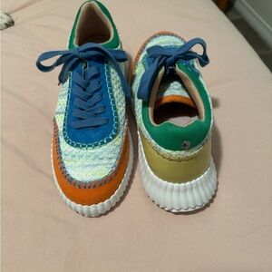 JSlides BRAND NEW multi color sneakers! Wicked comfy!